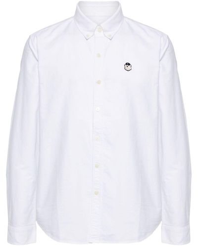 Chocoolate Polar Bear Cotton Shirt - White