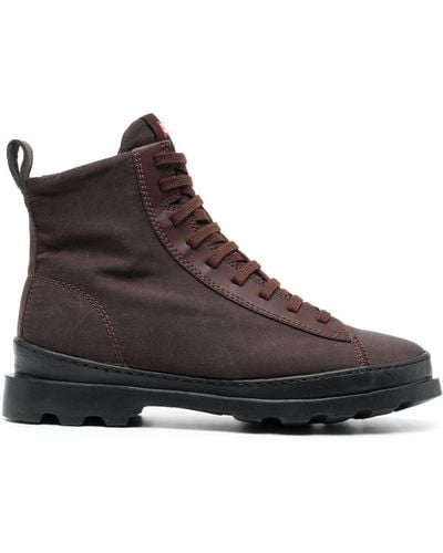 Camper Brutus Ankle Lace-up Fastening Boots - Brown