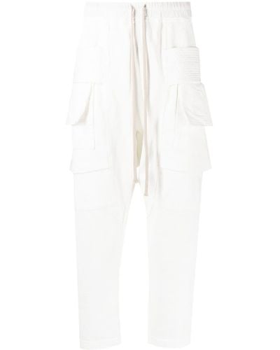 Rick Owens DRKSHDW Drawstring Straight-leg Trousers - White