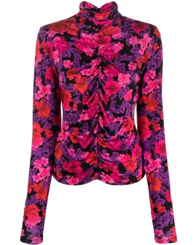 Gestuz Blouse AshaGZ à fleurs - Rose