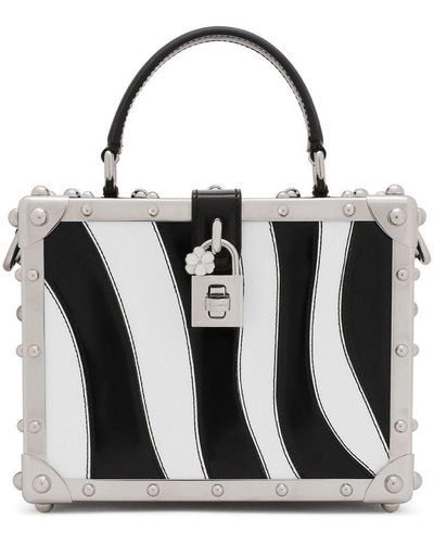 Dolce & Gabbana Box-tas Met Zebraprint - Zwart
