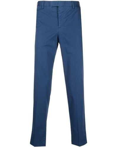 PT Torino Pantalon à coupe droite - Bleu