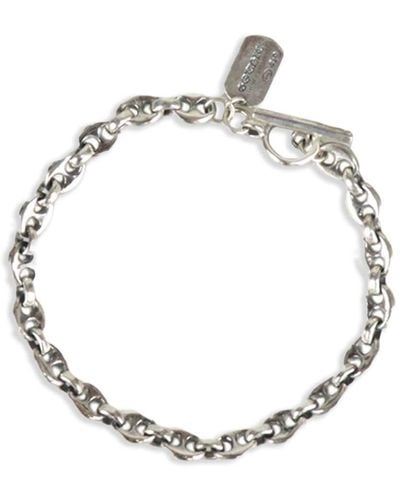 Yohji Yamamoto Cable-link Silver Bracelet - Metallic