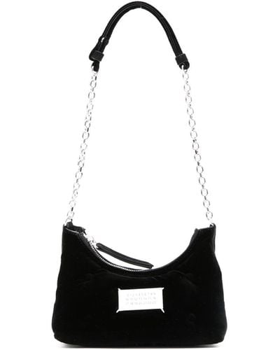 Maison Margiela Glam Slam Velvet Shoulder Bag - Black