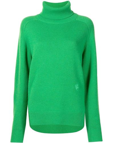 Chloé Roll Neck Cashmere Sweater - Green