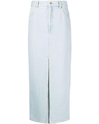 Isabel Marant Denim Midi-rok - Blauw