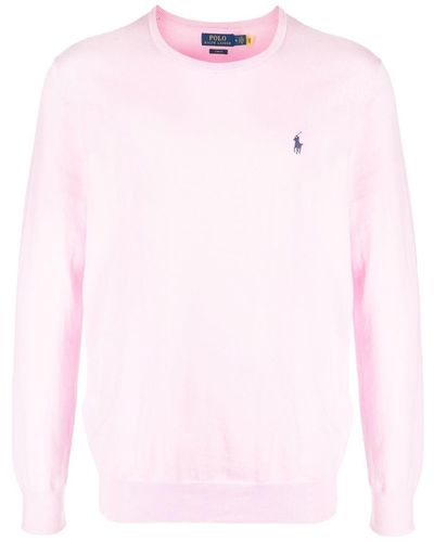 Polo Ralph Lauren Pull à logo brodé - Rose