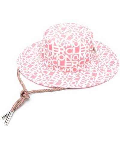 Moncler Logo-print Sun Hat - Pink