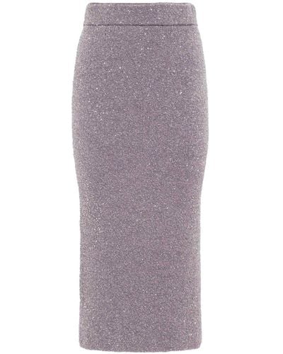 Altuzarra Carlson Sequin-embellished Skirt - Purple