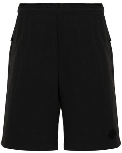 Moncler Shorts Met Elastische Taille - Zwart