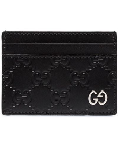Gucci Dorian Leather Card Holder - Black