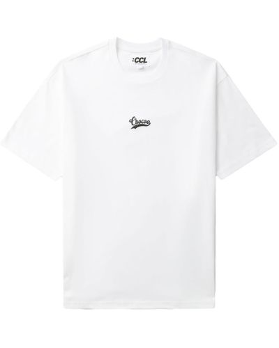 Chocoolate Logo-print Cotton T-shirt - White