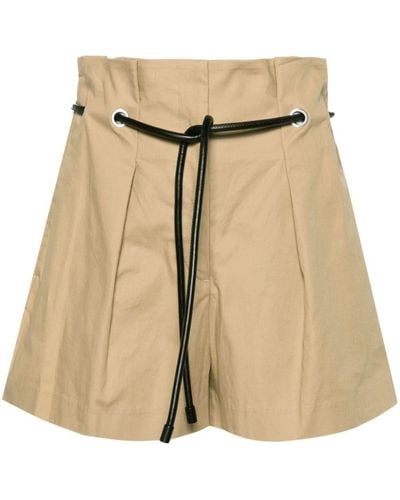 3.1 Phillip Lim Shorts Met Ceintuur - Naturel