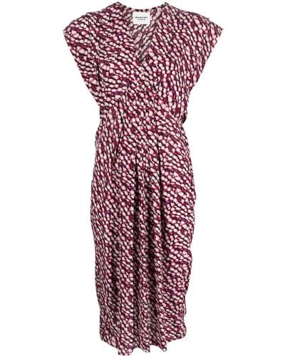 Isabel Marant Epolia All-over Print Dress - Red