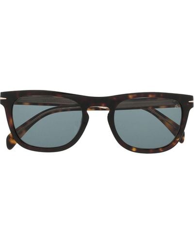 David Beckham Tortoiseshell Square-frame Sunglasses - Brown