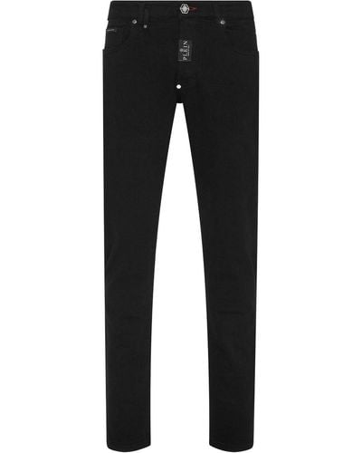 Philipp Plein Low-rise Slim-fit Jeans - Black