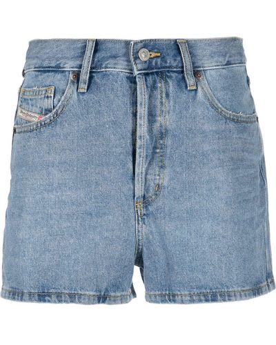 DIESEL Above-knee Denim Shorts - Blue