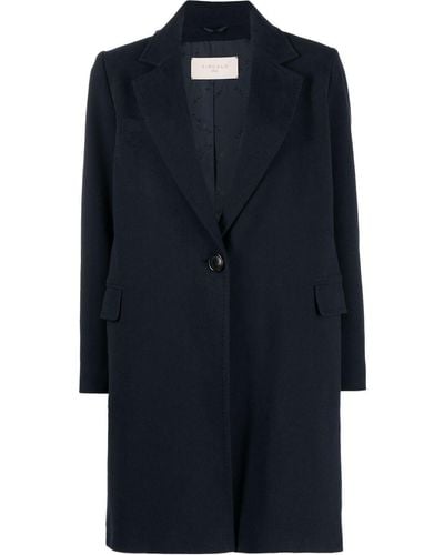Circolo 1901 Buttoned-up Single-breasted Coat - Blue