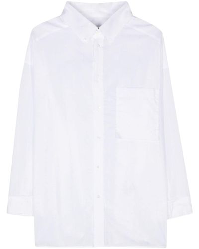 DARKPARK Metallic-threading shirt - Blanc
