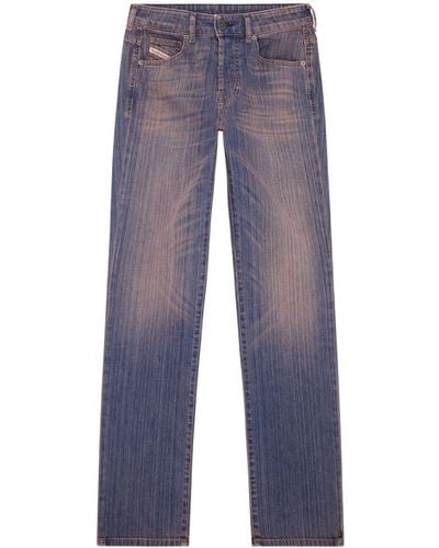 DIESEL 1989 D-mine 09i28 Straight Jeans - Blauw