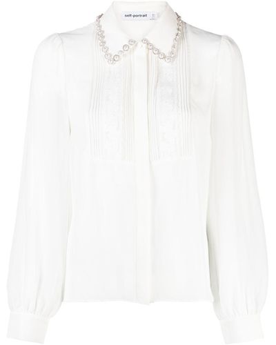 Pearl Embellished Tops for Women - Up to 62% off | Lyst