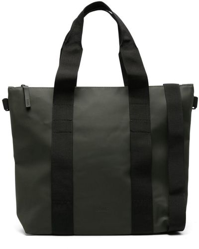 Rains Borsa tote con logo goffrato - Nero