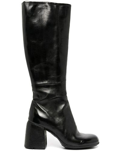 Madison Maison Knee-high Leather Boots - Black