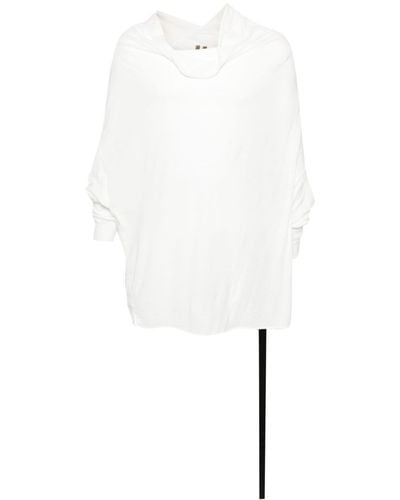 Rick Owens T-shirt Shroud à manches longues - Blanc