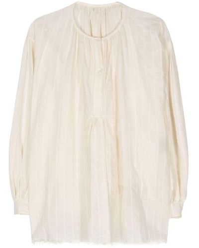 Uma Wang Tillie cotton blouse - Natur