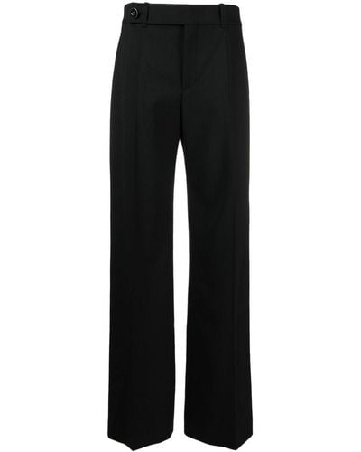 Chloé Pantalon taille haute à détail de plis - Noir