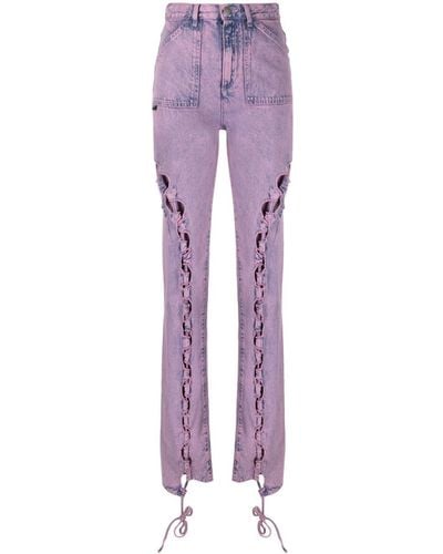 AVAVAV Mid-rise Straight-leg Jeans - Purple