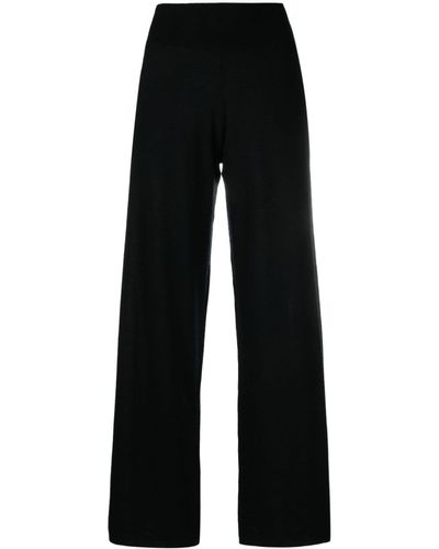 Frenckenberger Brushed-effect Cashmere Palazzo Trousers - Black