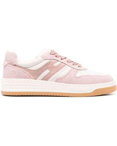 Hogan H630 Panelled Trainers - Pink