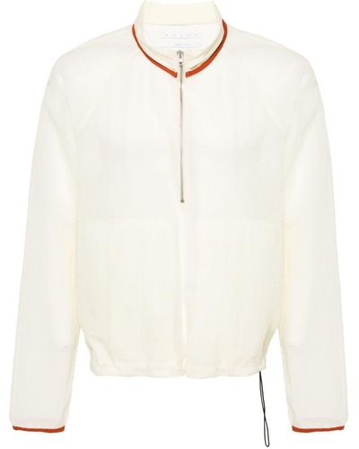 RANRA Hlaupa Sweatshirt mit Reißverschluss - Weiß
