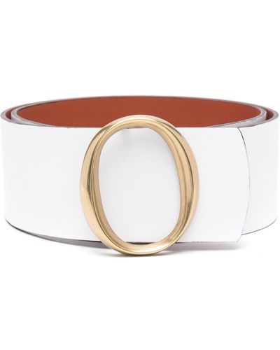 Orciani Couture Double Reversible Leather Belt - White
