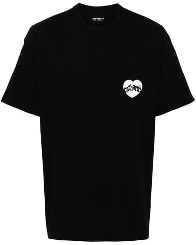 Carhartt Amour T-Shirt mit Logo-Print - Schwarz