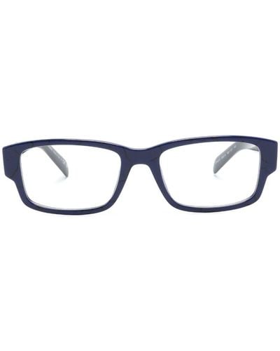 Prada スクエア眼鏡フレーム - ブルー