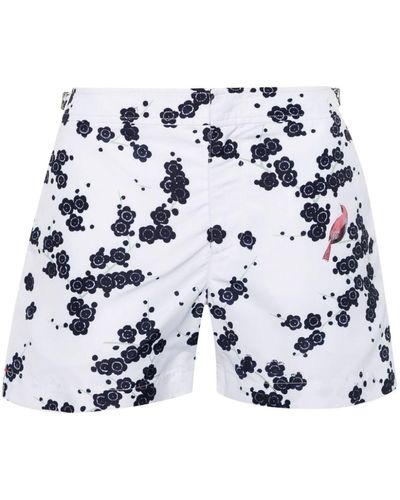 Orlebar Brown Setter Plum Blossom Swim Shorts - White