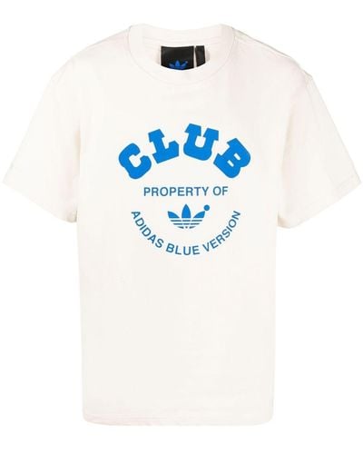 adidas T-shirt à logo imprimé - Bleu