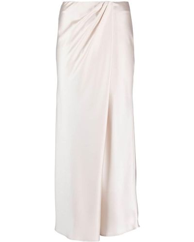 Pinko Elegant サテンスカート - ホワイト