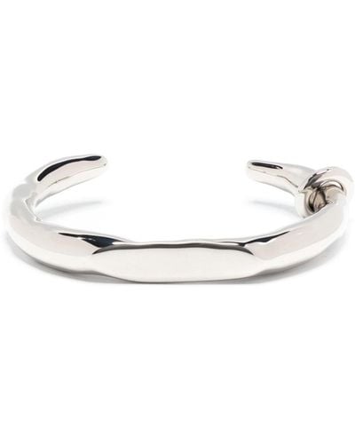 Jil Sander Ring-embellished Cuff Bracelet - White