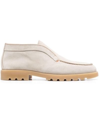 Santoni Almond-toe Leather Loafers - Multicolor