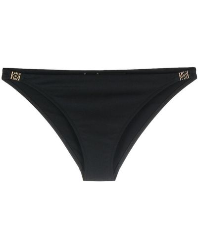 Loewe Bas de bikini à détail de logo - Noir
