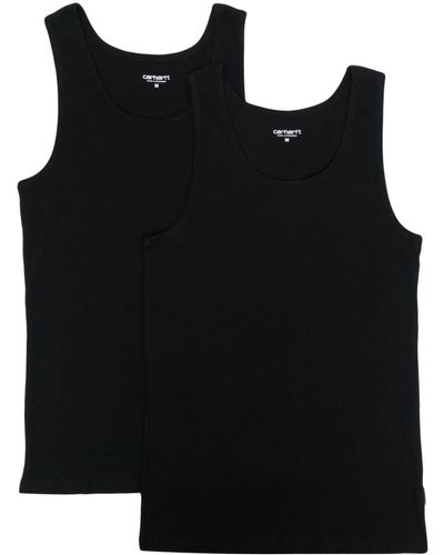 Carhartt Twee A-shirt Tanktops - Zwart