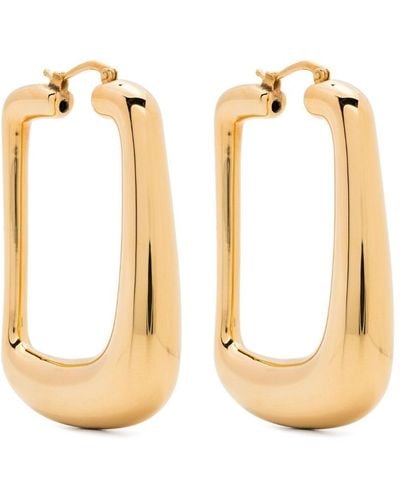 Jacquemus Les Boucles Ovalo フープピアス - メタリック
