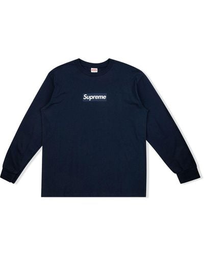 Supreme Box Logo Long-sleeve T-shirt - Blue