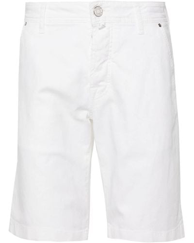 Jacob Cohen Lou Herringbone Shorts - White