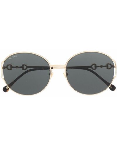 Gucci Round Tinted Sunglasses - Metallic