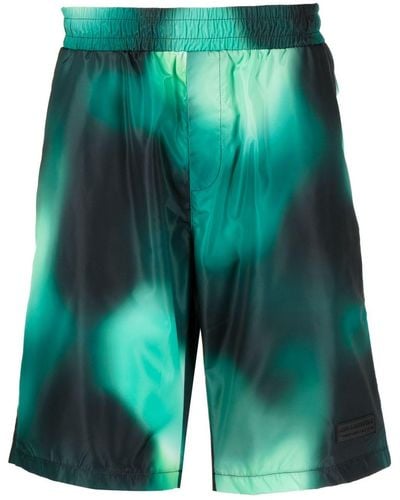 Karl Lagerfeld Ombré-effect Swim Shorts - Green