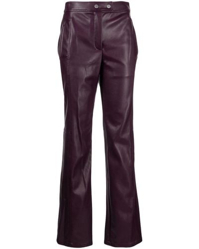 Jonathan Simkhai Dahlia Straight-leg Pants - Purple